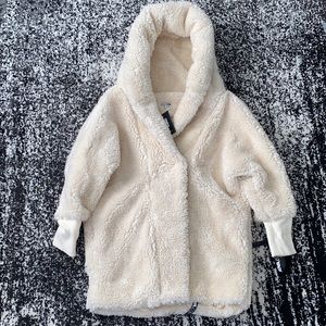Ivory sherpa coat